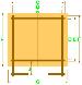 LOG CABINS: SINGLE GLAZED LOG CABINS and DOUBLE GLAZED LOG CABINS - Plans with dimensions