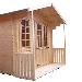 LOG CABINS: SINGLE GLAZED LOG CABINS and DOUBLE GLAZED LOG CABINS - Verandah