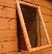 GARDEN SHEDS - Opening window