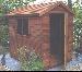 GARDEN SHEDS - Timber slatted roof