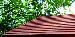 GARDEN SHEDS - Cedar slatted roof