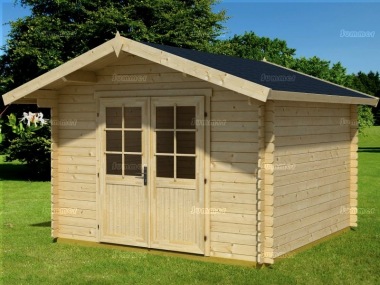 2.6-3.2m wide Apex 28mm Log Cabin 46
