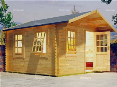 2.4-3.6m wide Apex 28-45mm Log Cabin 111